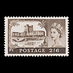 8238: GB SG595 2'6s Black brown 1959 Sc#371 Mi335I Mint MLH C£10, view 3