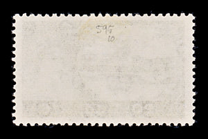 8238: GB SG595 2'6s Black brown 1959 Sc#371 Mi335I Mint MLH C£10