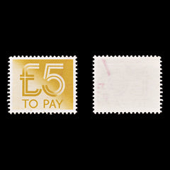 8239: GB SGD101 5£ Dull orange 1982 Sc#J103 MiP100 Mint MNG C£10, view 1