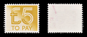8239: GB SGD101 5£ Dull orange 1982 Sc#J103 MiP100 Mint MNG C£10