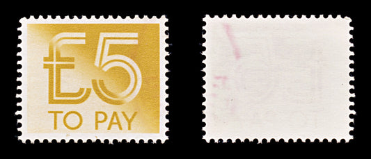 8239: GB SGD101 5£ Dull orange 1982 Sc#J103 MiP100 Mint MNG C£10