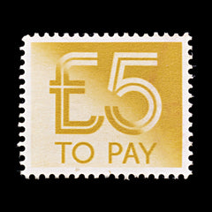 8239: GB SGD101 5£ Dull orange 1982 Sc#J103 MiP100 Mint MNG C£10, view 3