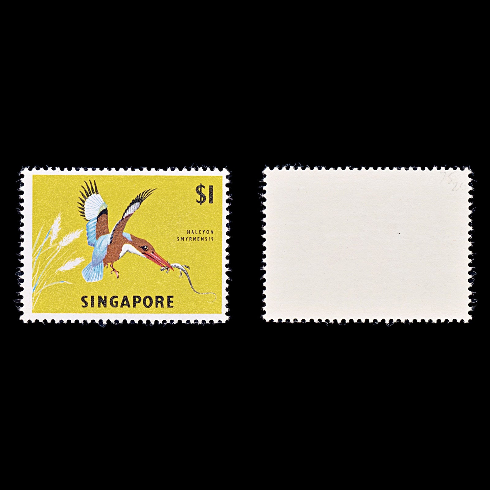 8243: Singapore SG75 1$ Multicolor 1963 Sc#67 Mi66X Mint MNH C£20