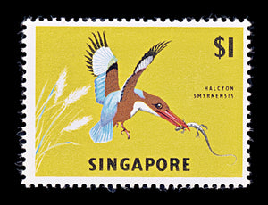 8243: Singapore SG75 1$ Multicolor 1963 Sc#67 Mi66X Mint MNH C£20