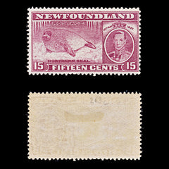 8250: Newfoundland SG263c 15c Claret 1937 Mi227A Mint MH C£26, view 2