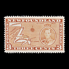 8251: Newfoundland SG258 3c Orange brown 1937 Sc#234 Mi222IA Mint MNH C£38, view 3