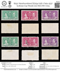 8252: Newfoundland SG254/256 2 Sets 1937 Sc#230/232 Mi218/220 Mint MH C£15