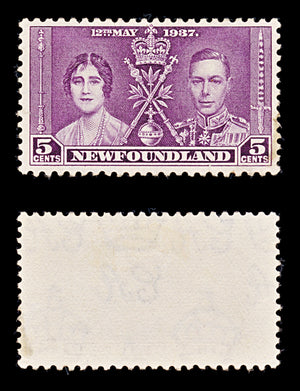 8252: Newfoundland SG254/256 2 Sets 1937 Sc#230/232 Mi218/220 Mint MH C£15