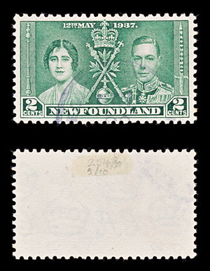 8252: Newfoundland SG254/256 2 Sets 1937 Sc#230/232 Mi218/220 Mint MH C£15