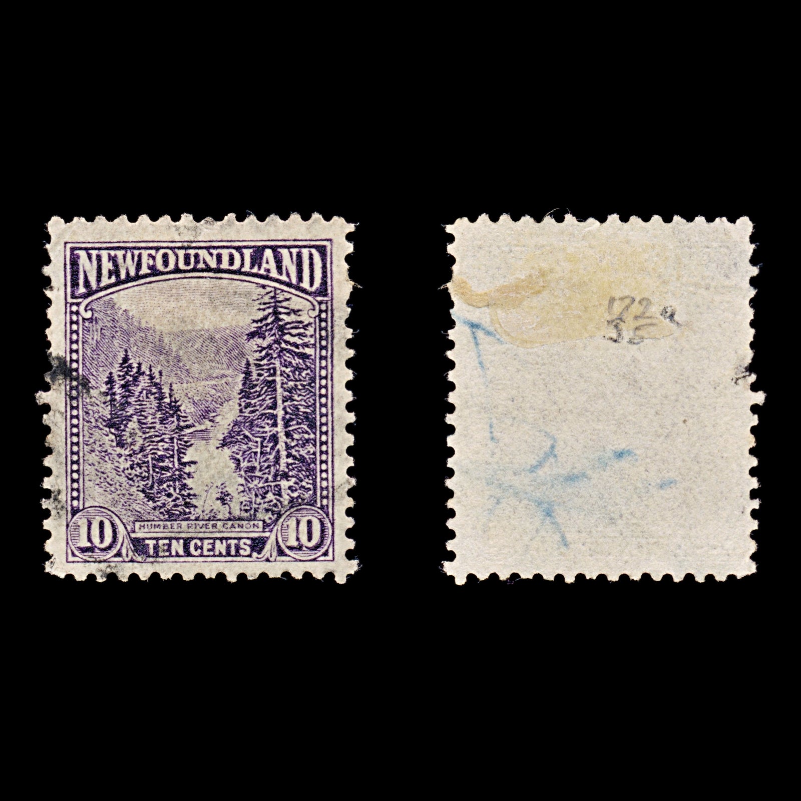 8253: Newfoundland SG172a 10c Dark violet 1928 Used C£35