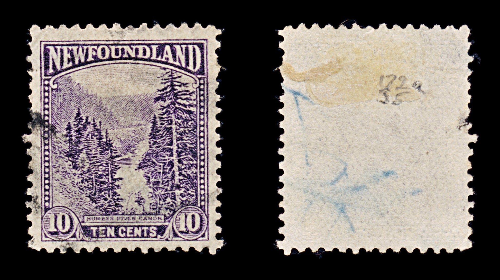 8253: Newfoundland SG172a 10c Dark violet 1928 Used C£35