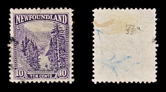 8253: Newfoundland SG172a 10c Dark violet 1928 Used C£35