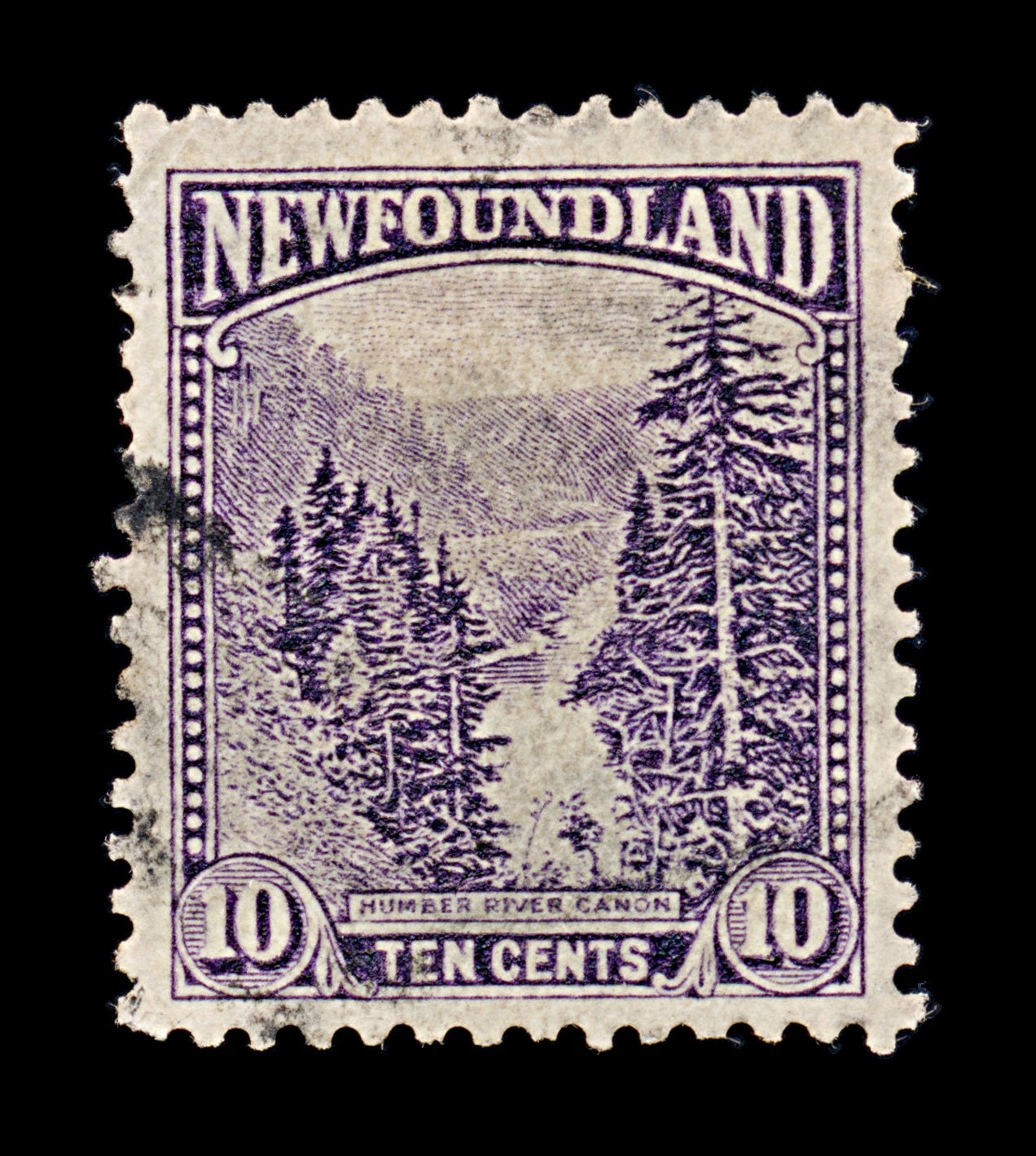 8253: Newfoundland SG172a 10c Dark violet 1928 Used C£35