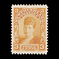 8259: Newfoundland SG88 3c Orange 1898 Sc#83 Mi64a Mint MLH C£32, view 3