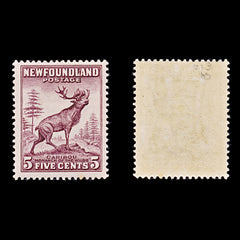8261: Newfoundland SG213 5c Maroon 1932 Sc#190 Mi176A Mint MLH C£40, view 1