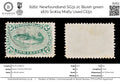 8262: Newfoundland SG31 2c Bluish green 1870 Sc#24 Mi16y Used C£50