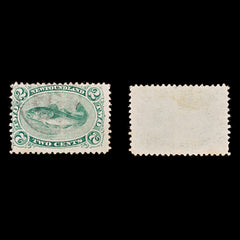 8262: Newfoundland SG31 2c Bluish green 1870 Sc#24 Mi16y Used C£50, view 2