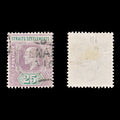 8269: Straits Settlements SG116 25c Green & Purple 1902 Sc#99 Mi85 Used C£14
