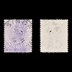 8273: Straits Settlements SG66a 6c Violet 1883 Sc#48 Mi32a Used C£18, view 1