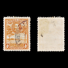 8278: Sierra Leone SG160 4d Orange 1932 Sc#145 Mi123 Used C£16, view 1