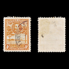 8278: Sierra Leone SG160 4d Orange 1932 Sc#145 Mi123 Used C£16, view 2