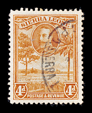 8278: Sierra Leone SG160 4d Orange 1932 Sc#145 Mi123 Used C£16