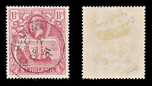 8282: Saint Helena SG99 1½d Pink red 1923 Sc#81 Mi66a Used C£13