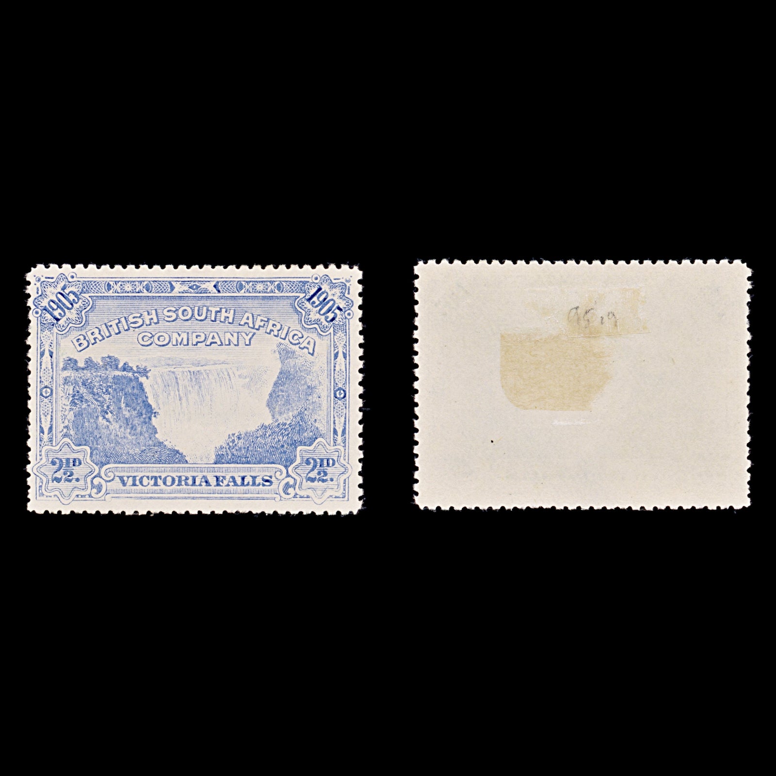 8283: South Africa Company SG95a 2½d Deep blue 1905 Sc#77a Mint MH C£35
