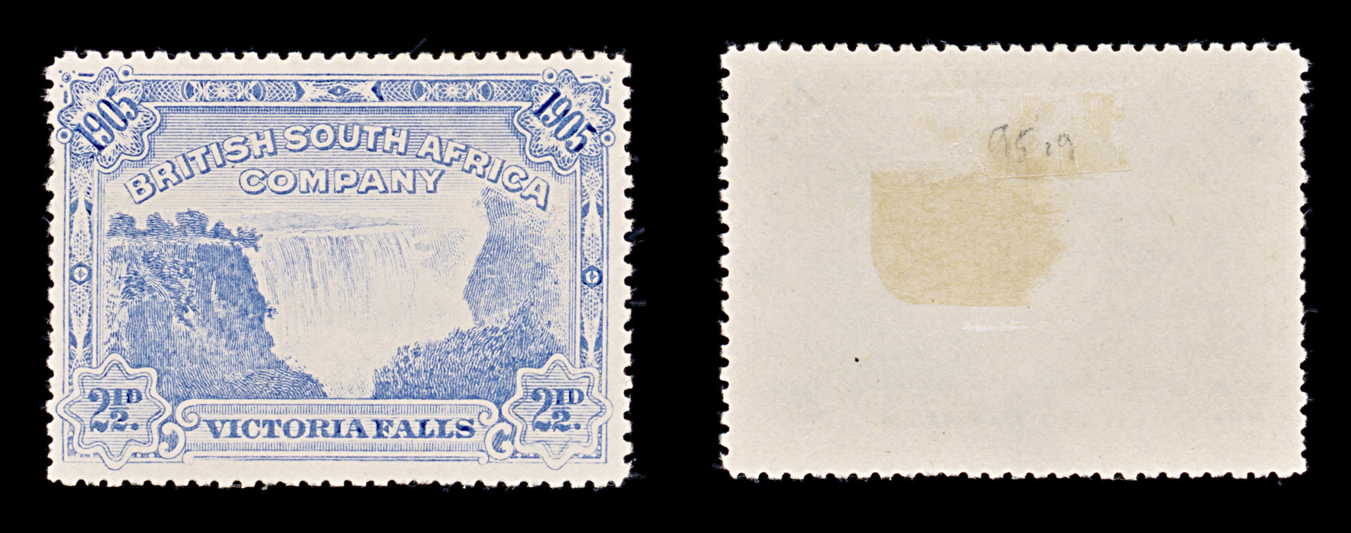 8283: South Africa Company SG95a 2½d Deep blue 1905 Sc#77a Mint MH C£35
