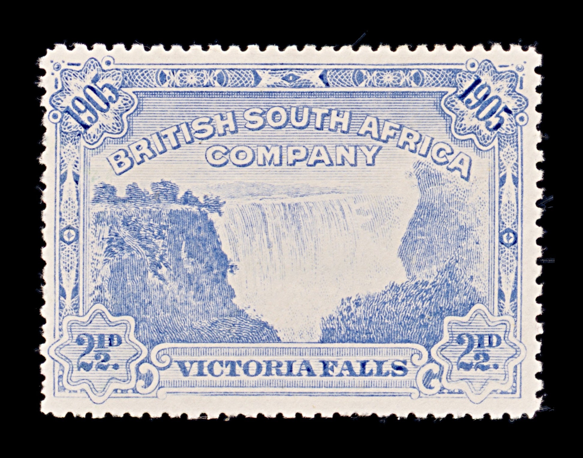 8283: South Africa Company SG95a 2½d Deep blue 1905 Sc#77a Mint MH C£35