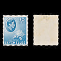 8297: Seychelles SG142a 30c Blue 1941 Sc#139a Mint MLH C£45