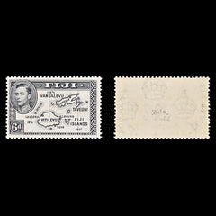 8302: Fiji SG261a 6d Violet black 1944 Mint MLH C£26, view 1