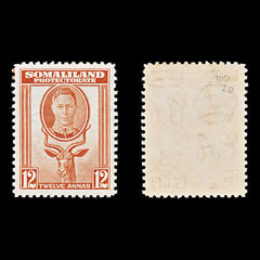 8303: Somaliland SG100 12A Orange 1938 Sc#91 Mi84 Mint MLH C£20, view 1