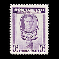 8304: Somaliland SG98 6A Purple 1938 Sc#89 Mi82 Mint MH C£16, view 3