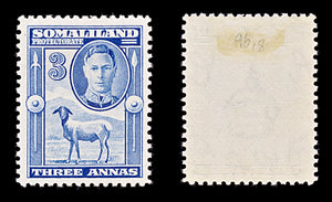 8305: Somaliland SG96 3A Blue 1938 Sc#87 Mi80 Mint MH C£18