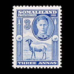 8305: Somaliland SG96 3A Blue 1938 Sc#87 Mi80 Mint MH C£18, view 3