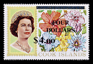 8307: Cook Islands SG335a 4$ Multicolor 1970 Sc#290 Mi254 Mint MNH C£30