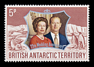 8309: British Antarctic Territory SG42 Watermark Inv. 1972 Sc#43 Mi43 Mint MNH C£21