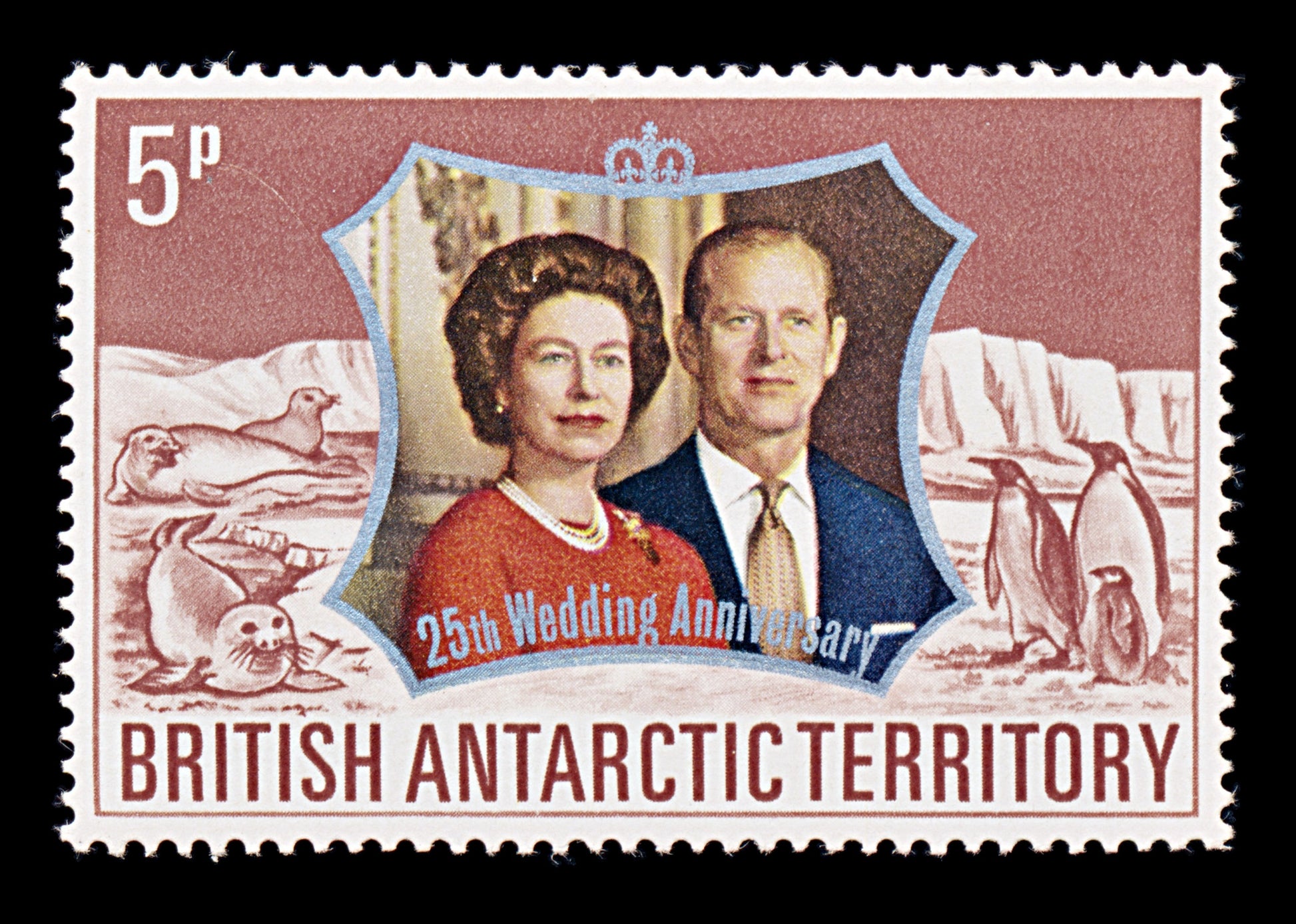 8309: British Antarctic Territory SG42 Watermark Inv. 1972 Sc#43 Mi43 Mint MNH C£21