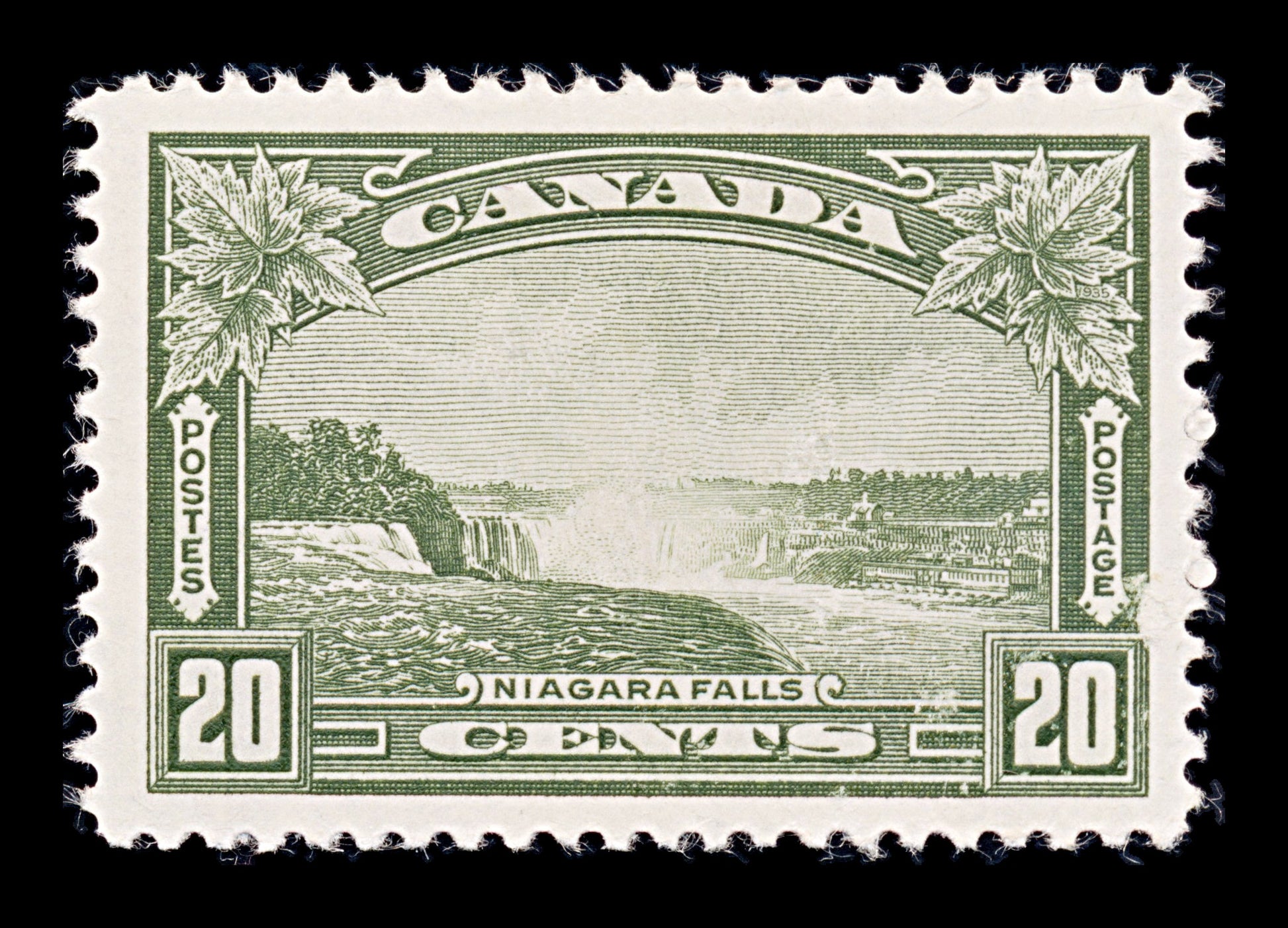 8311: Canada SG349 20c Olive green 1935 Sc#225 Mi192A Mint MNH C£25