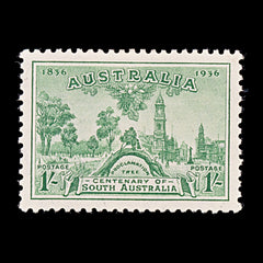 8318: Australia SG163 1s Green 1936 Sc#161 Mi136 Mint MH C£22, view 3