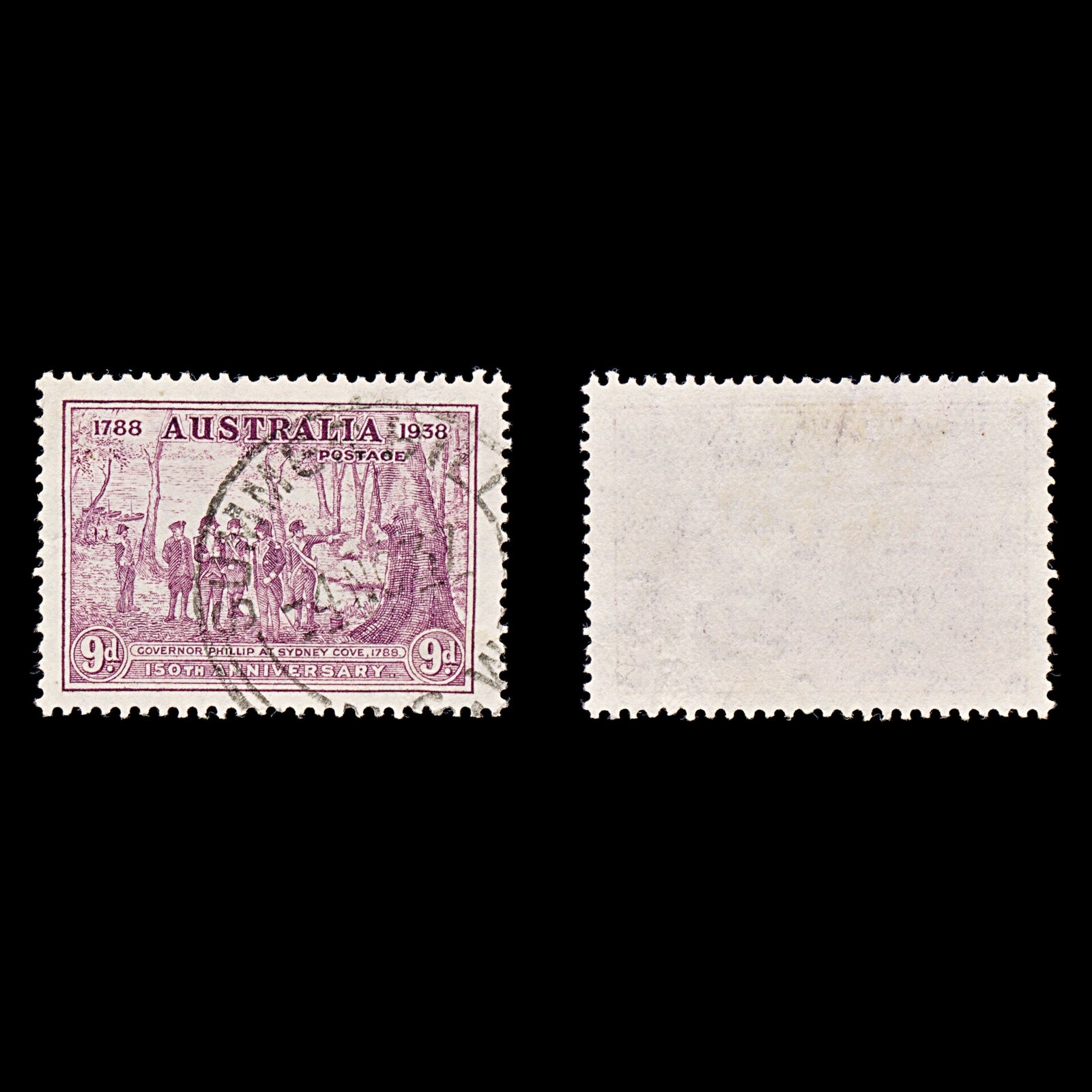 8319: Australia SG195 9d Purple 1937 Sc#165 Mi155 Used C£14