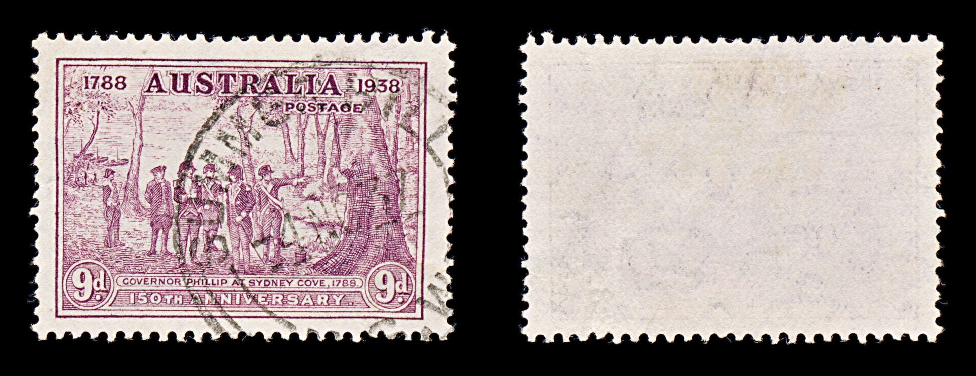 8319: Australia SG195 9d Purple 1937 Sc#165 Mi155 Used C£14