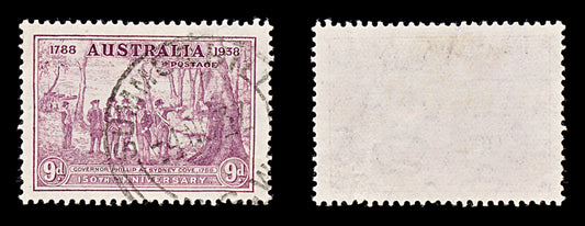 8319: Australia SG195 9d Purple 1937 Sc#165 Mi155 Used C£14
