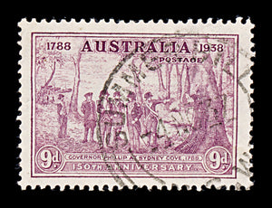 8319: Australia SG195 9d Purple 1937 Sc#165 Mi155 Used C£14