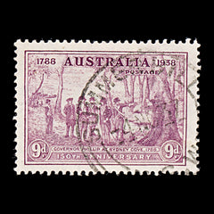 8319: Australia SG195 9d Purple 1937 Sc#165 Mi155 Used C£14, view 3