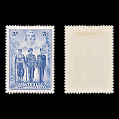 8320: Australia SG198 3d Blue 1940 Sc#186 Mi158 Mint MH C£18, view 2
