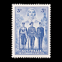 8320: Australia SG198 3d Blue 1940 Sc#186 Mi158 Mint MH C£18, view 3