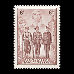 8321: Australia SG199 6d Purple brown 1940 Sc#187 Mi159 Mint MH C£30, view 3
