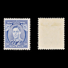 8322: Australia SG168b 3d Blue 1937 Sc#170a Mi143AIA Mint MH C£160, view 1